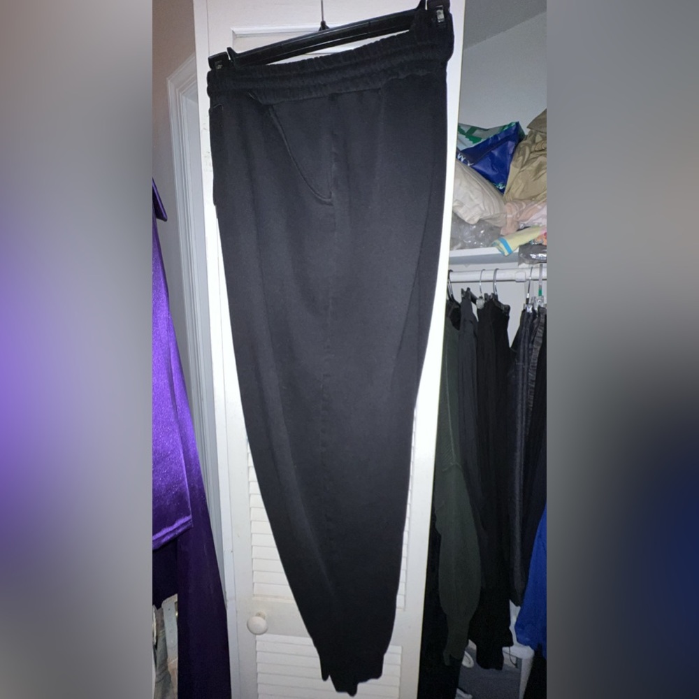 Zenana Outfitters Black Fleece Joggers